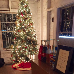 Christmas Wedding Espresso Dave Coffee Bar at Hardy Farm NH