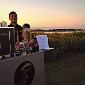 A beautiful sunset and your own personal barista by the sea. Espresso Dave's recipe for an amazing summer event, al fresco. #espressodave #espresso_dave #coffeecateringboston #coffeecateringnh