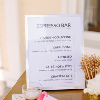 The Newport Bride's Yes Way Rose Styled Wedding Shoot with Espresso Dave's Coffee Catering menu PC: Sarah Pudlo Photography