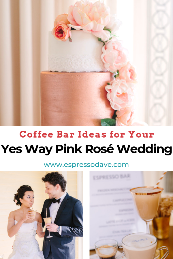 Yes Way Pink Rose Wedding! If you're a bride-to-be looking for wedding ideas to update this traditional pink rose wedding theme, check out our Yes Way Pink Rose Wedding featuring an Espresso Dave Coffee Bar! Design by The Newport Bride. Photos by Sarah Pudlo Photography. www.espressodave.com #wedding #pinkwedding #rosewedding #weddingideas #bridetobe #coffeebar #boston #newportri