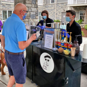 Boston's Espresso Dave Coffee Catering service adheres to Covid-19 prevention procedures and guidelines.