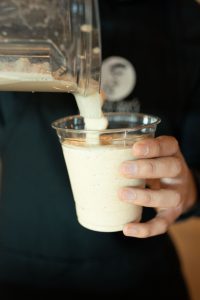 Espresso Dave Coffee Catering barista pouring summer signature iced coffee beverage frozen mochaccino